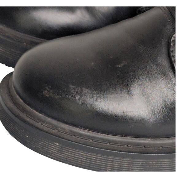 Chunky Black Combat Boots Men 9 Grunge Goth Punk 90s Y2K Workwear Slip Resistant - Picture 7 of 9